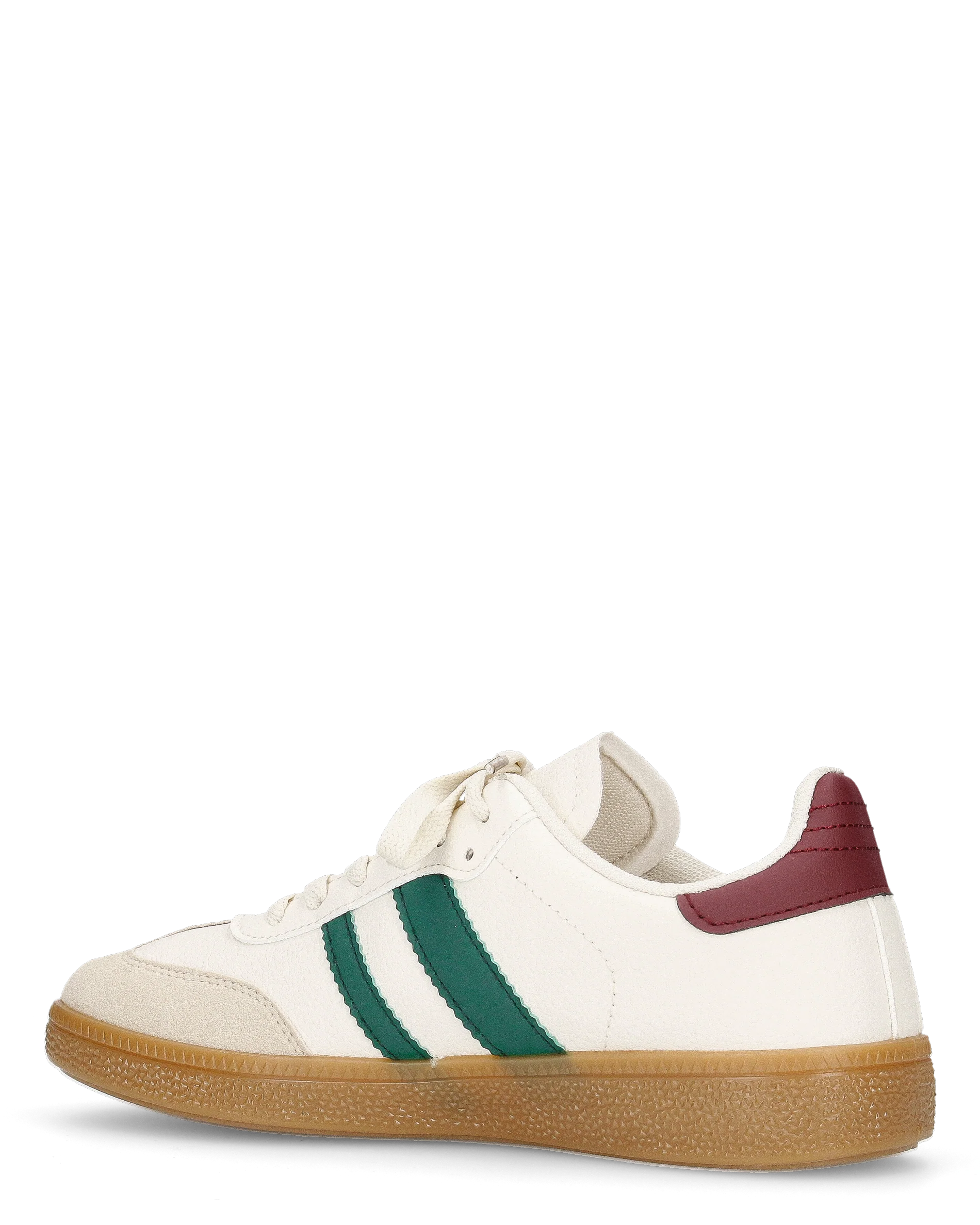 WILLOW - sneakers beige con dettagli verdi e bordeaux - Image 6