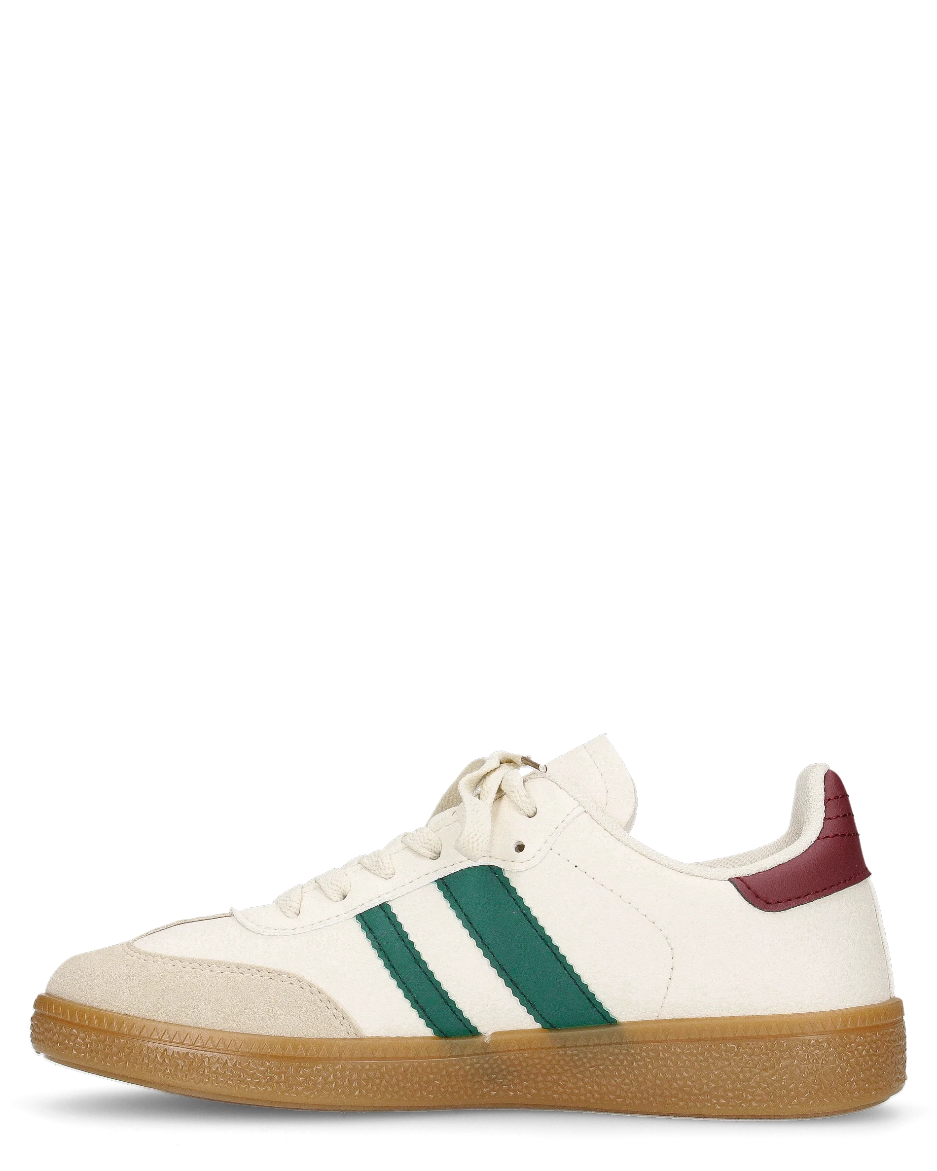 WILLOW - sneakers beige con dettagli verdi e bordeaux - Image 7