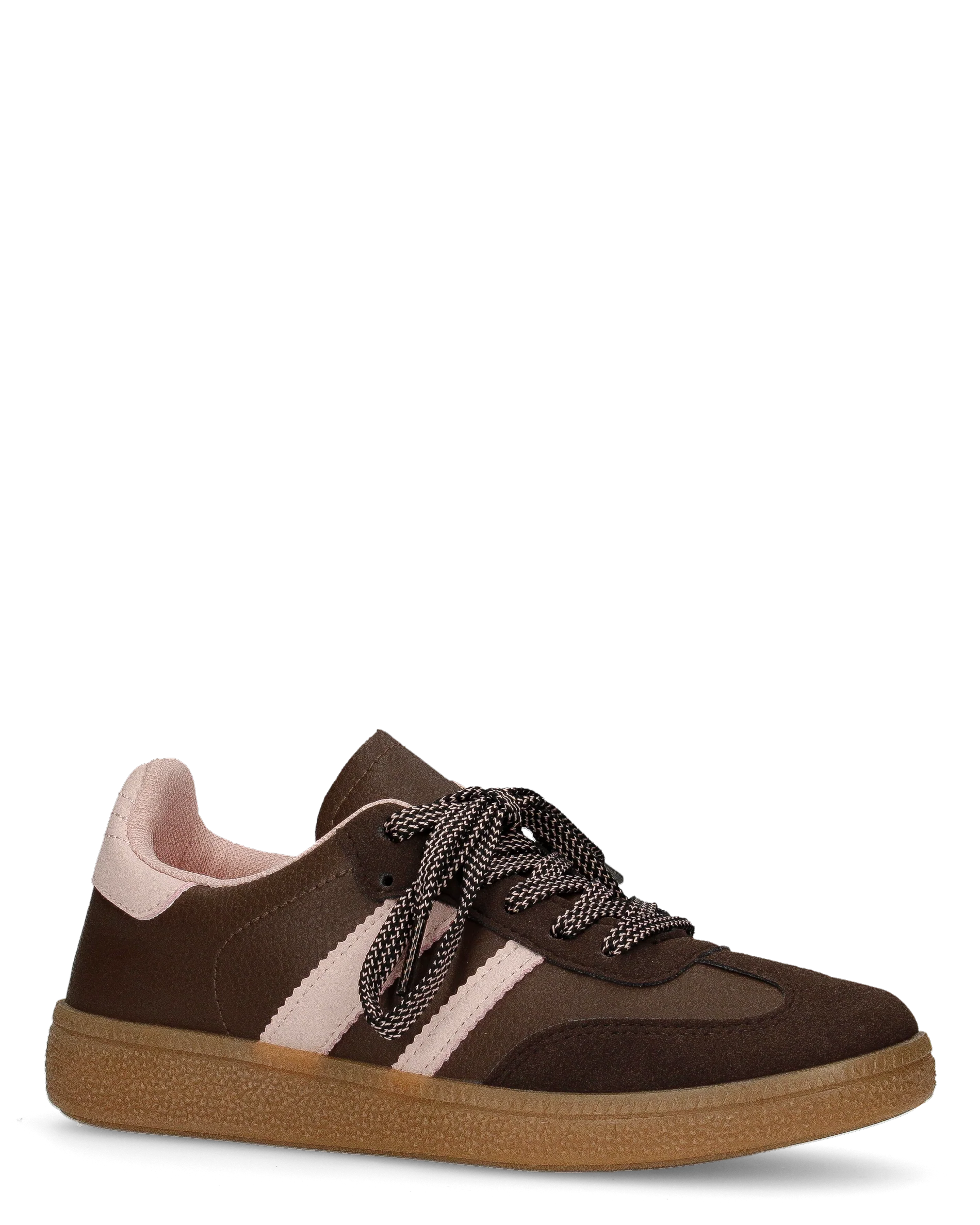 WILLOW - sneakers marroni con dettagli rosa - Image 2