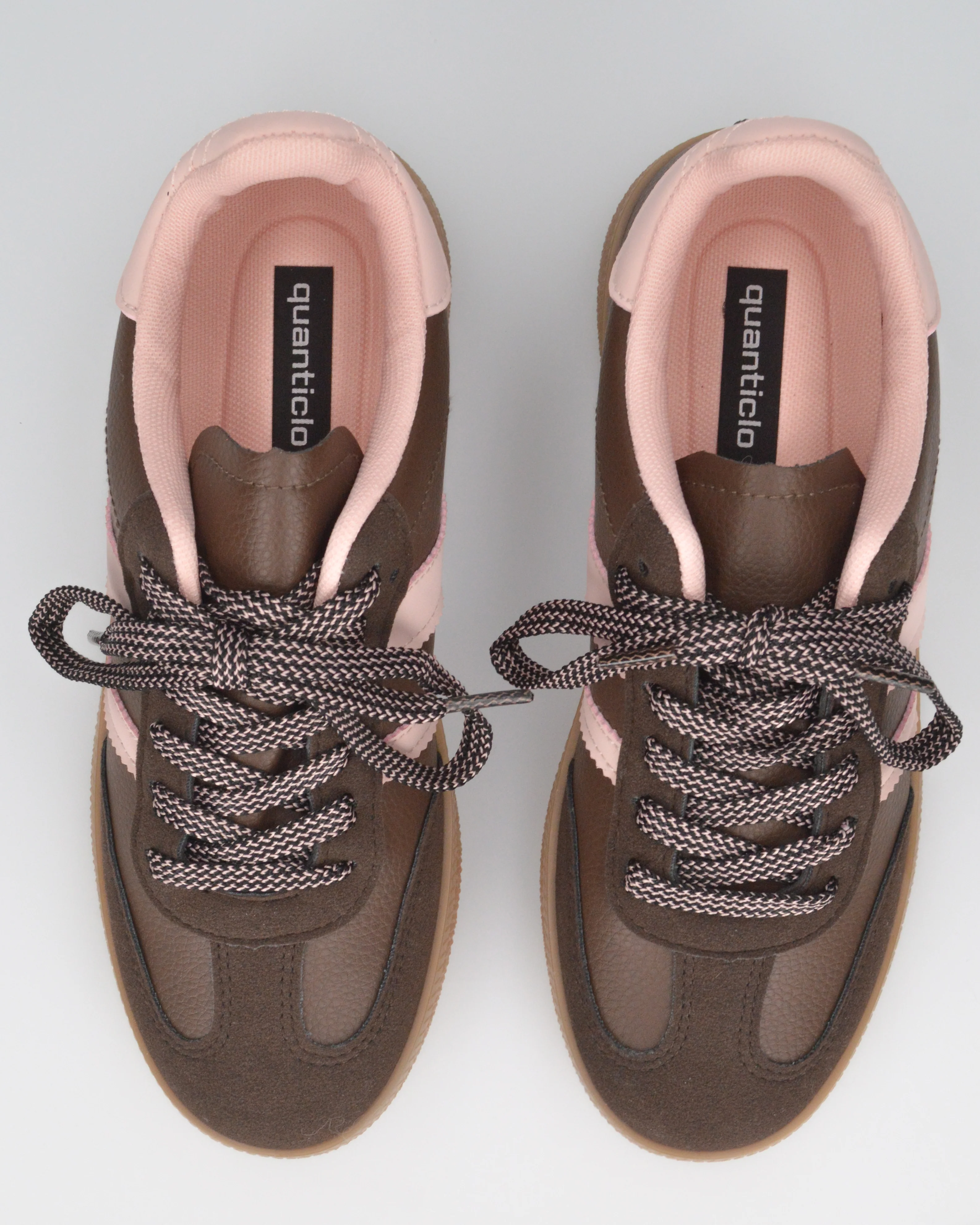 WILLOW - sneakers marroni con dettagli rosa - Image 5