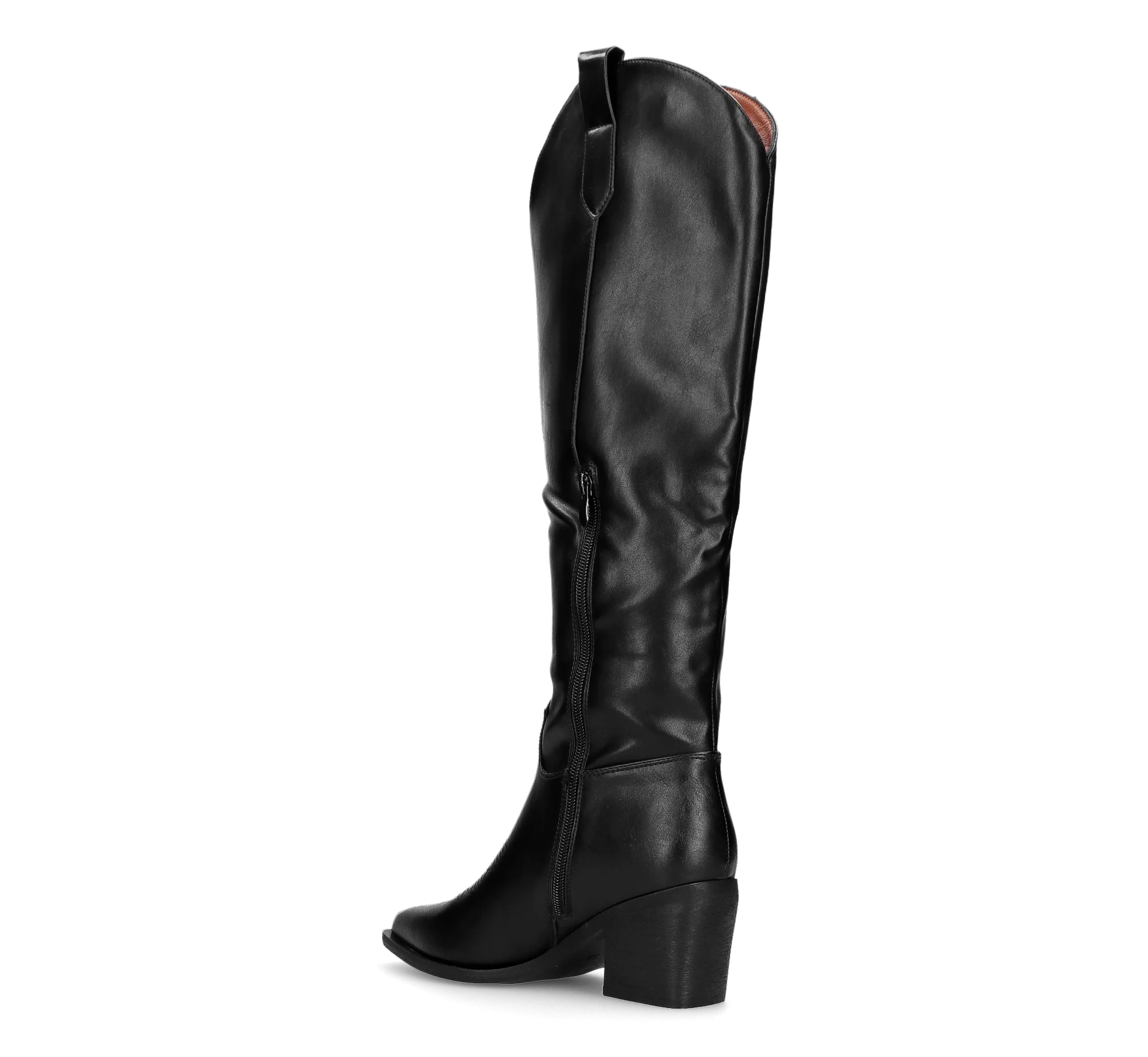 XANA - stivale camperos texano alto simil pelle nero - Image 4