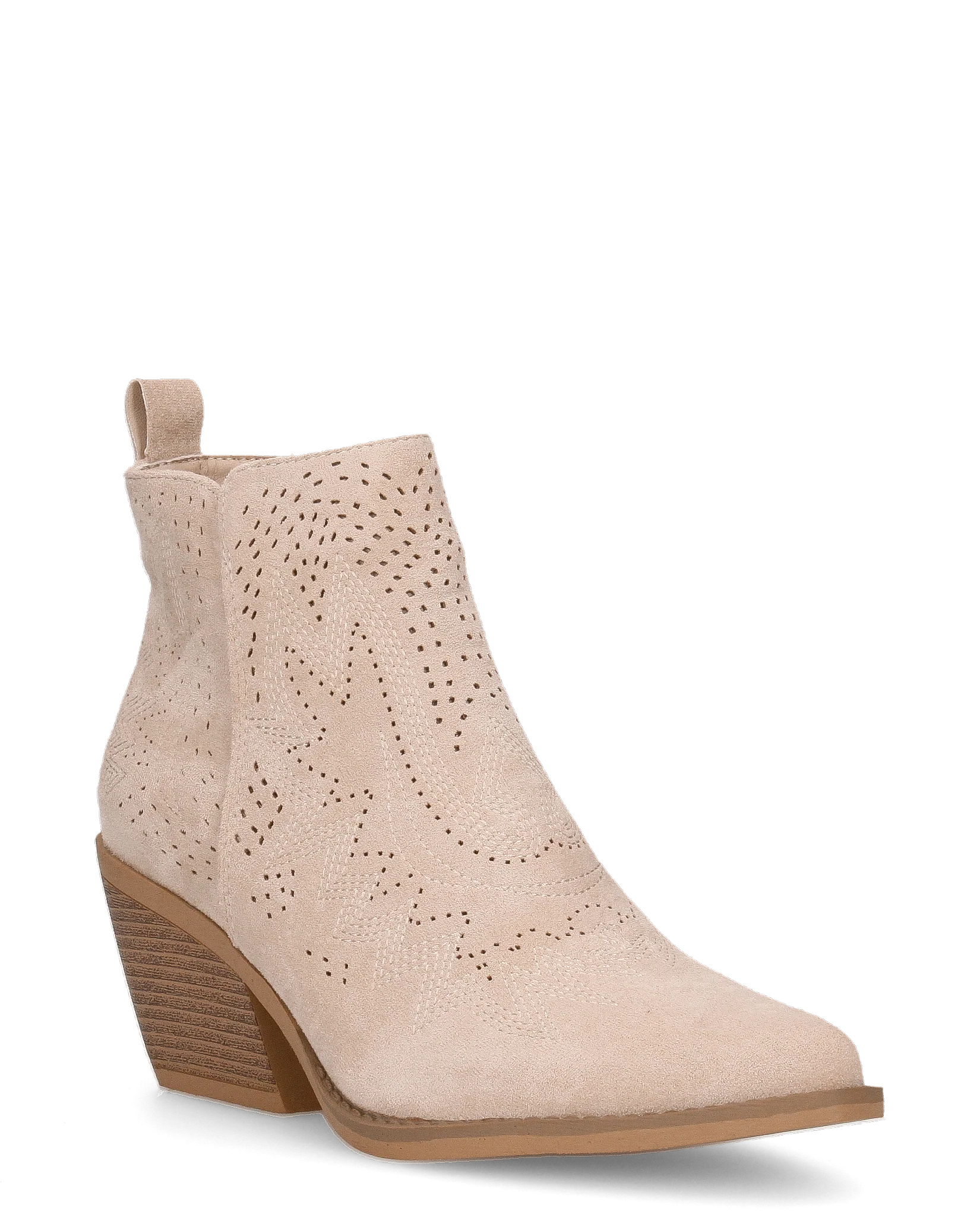 YARYNA - stivaletti camperos beige alla caviglia effetto traforato - Image 2
