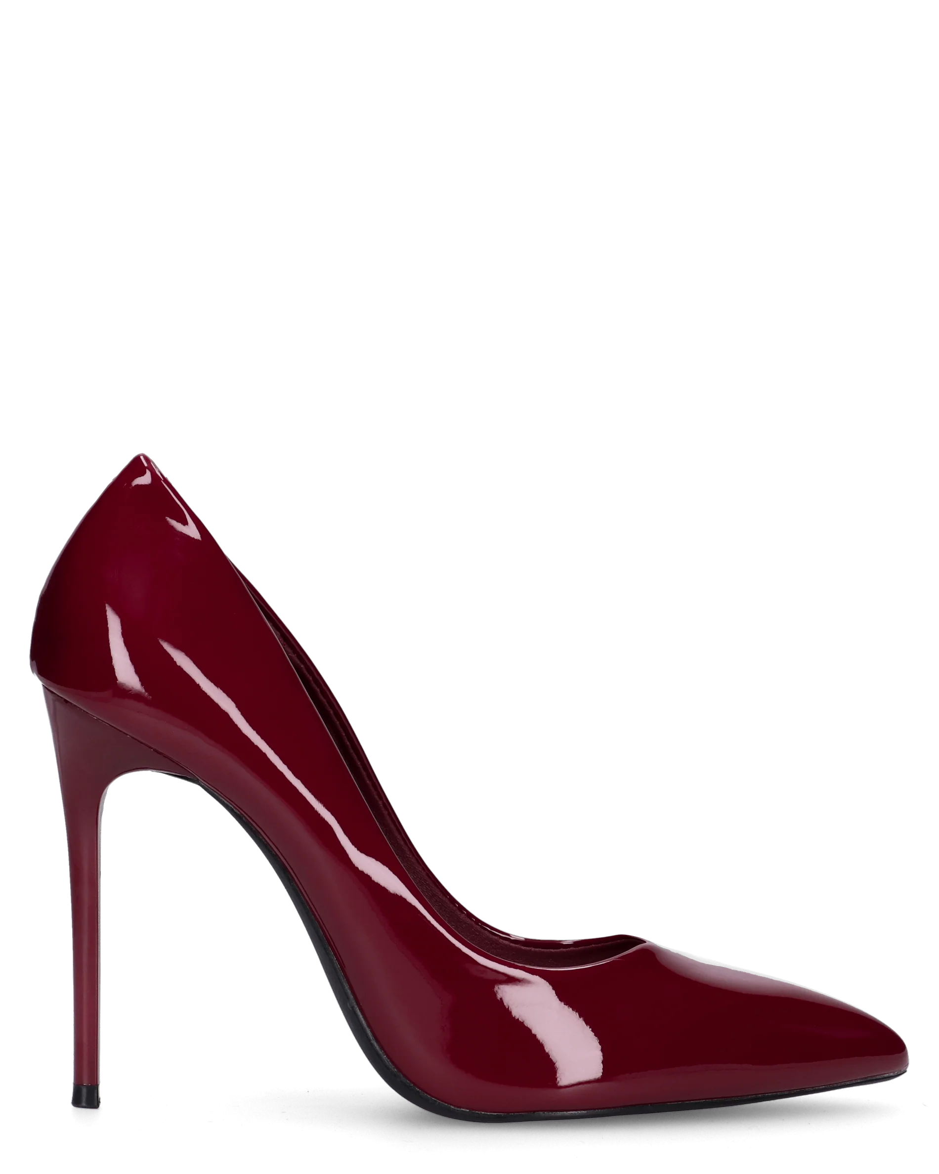 ZAIG - décolleté in glassy bordeaux con tacco a spillo