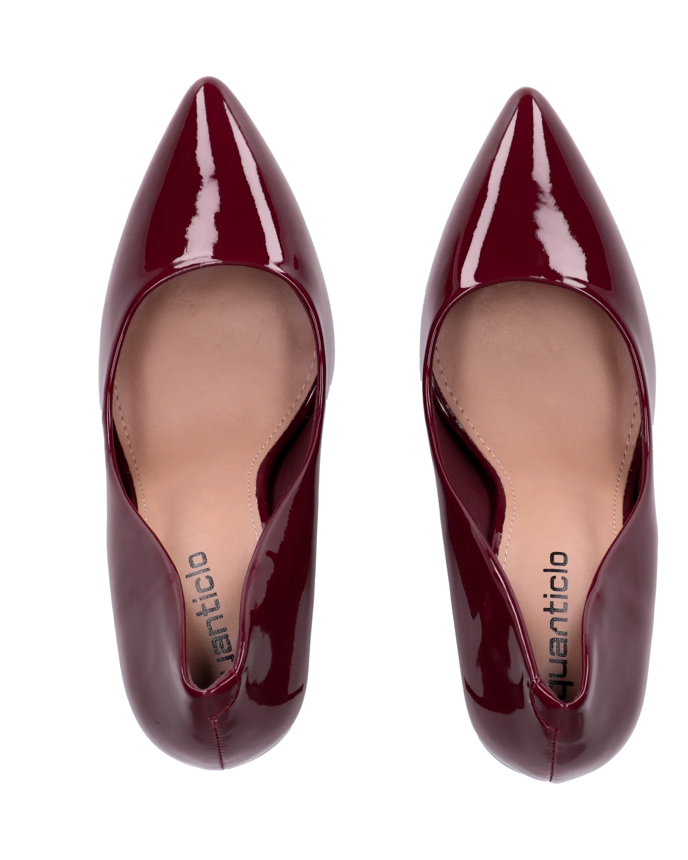 ZAIG - décolleté in glassy bordeaux con tacco a spillo - Image 2