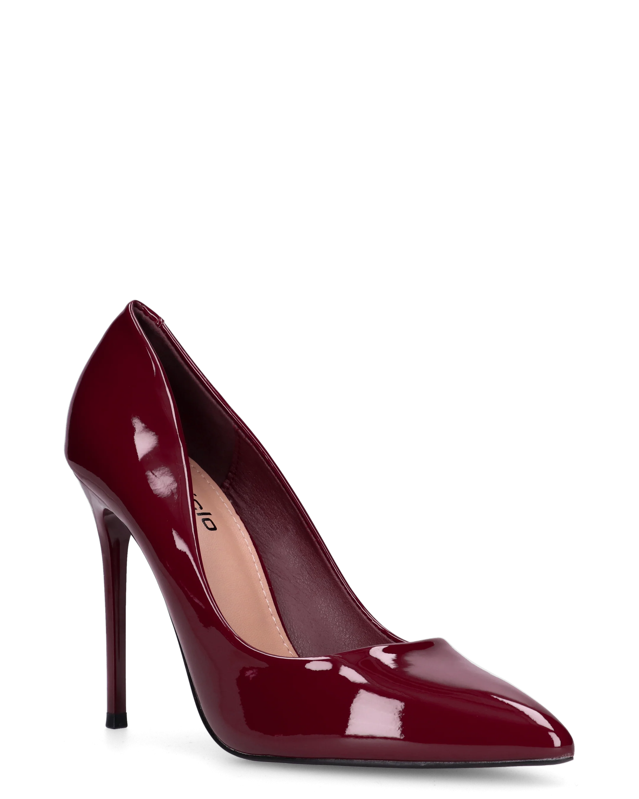 ZAIG - décolleté in glassy bordeaux con tacco a spillo - Image 4