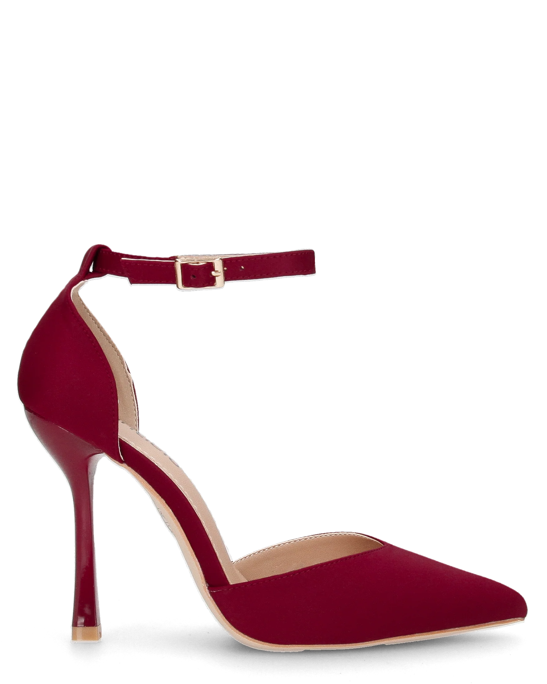 ZINA - decolette con tacco alto e cinturino bordeaux